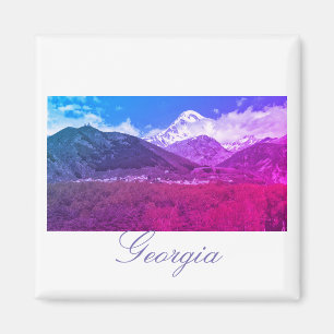 Imã Magnet Natureza da Arquitetura Georgia Kazbegi