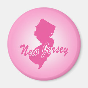 Imã Magnet New Jersey, estado rosa