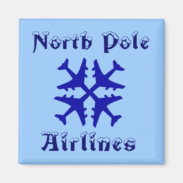 Imã Magnet North Pole Airlines (Frente)