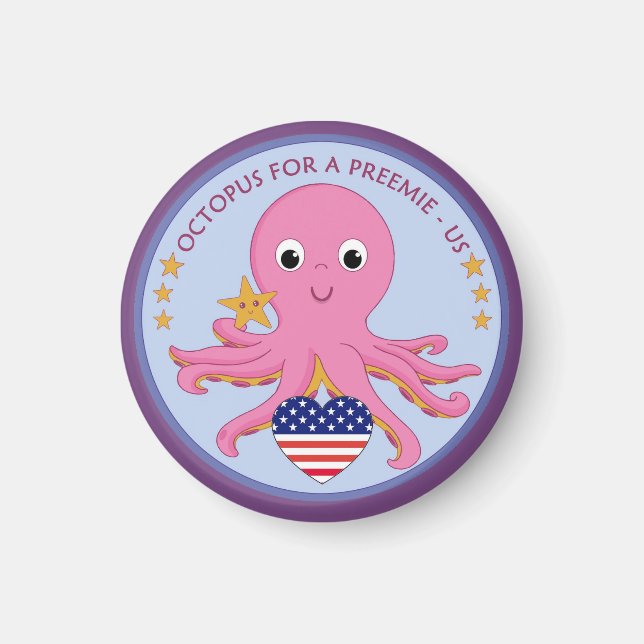 Imã Magnet Octopus Para Um Prefeito Dos EUA (Frente)