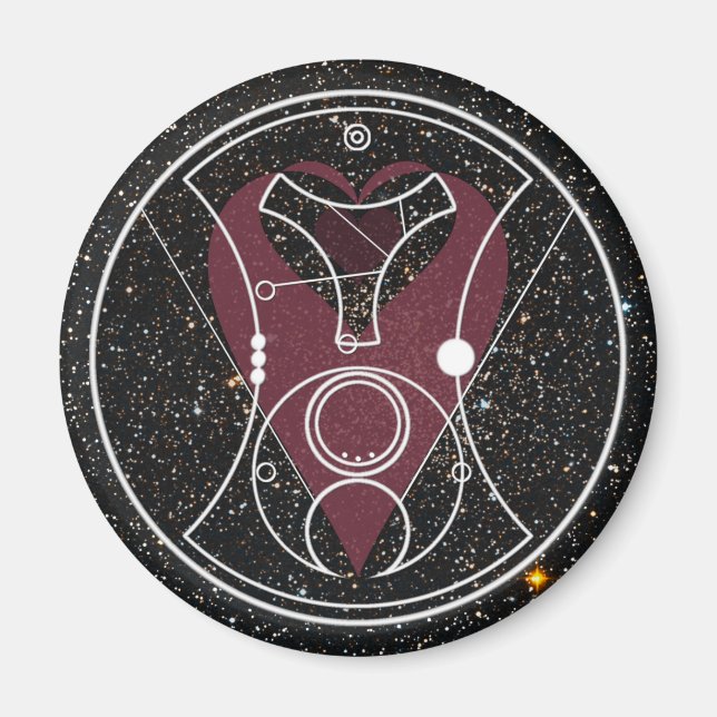 Imã Magnet: "Olá, Docinho!" Corações e Estrelas (Frente)