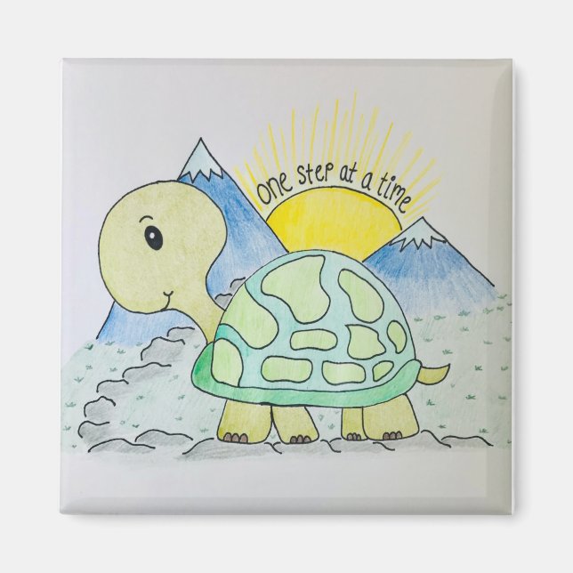 Imã Magnet "One Step at a Time" (Frente)