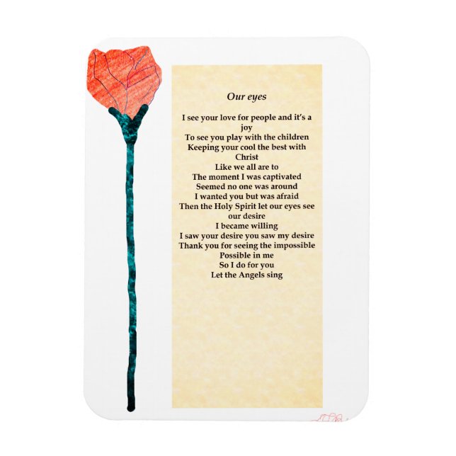 Ímã Magnet-"Our eyes"  (Vertical)