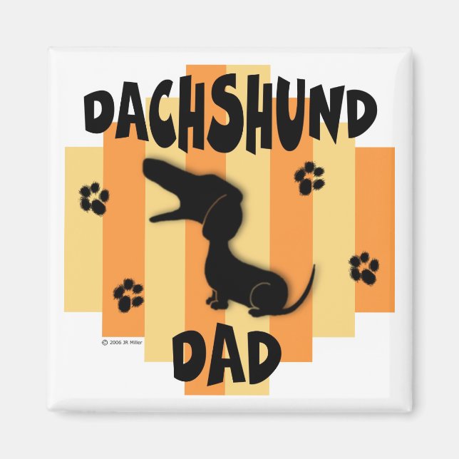 Imã Magnet Pai Dachshund (Frente)