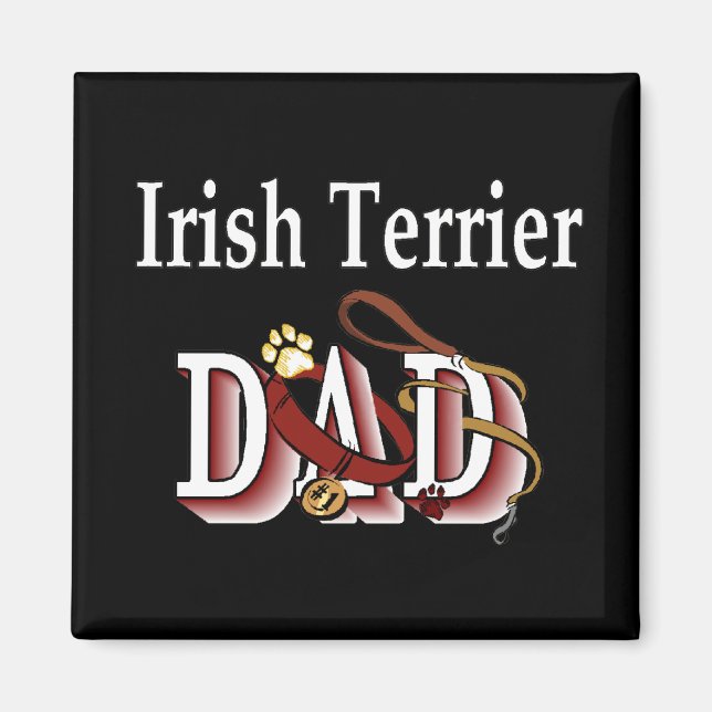 Imã Magnet pai irlandês Terrier (Frente)