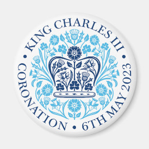 Imã Magnet para a coroação 2023 - Azul