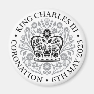 Imã Magnet para a coroação 2023 - Preto