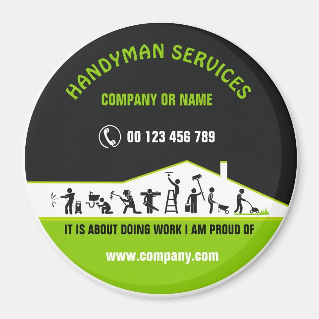 Imã Magnet para homem de mão (Frente)