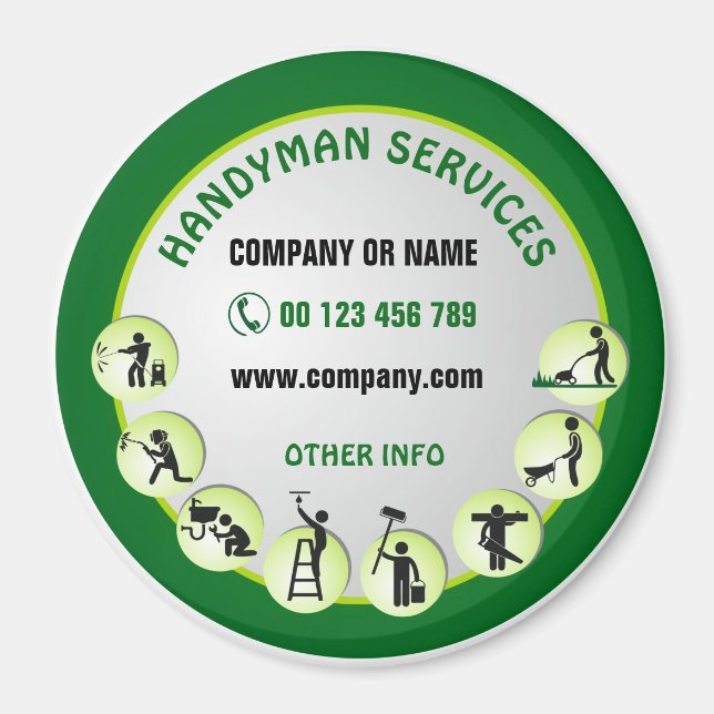 Imã Magnet para homem de mão (Frente)