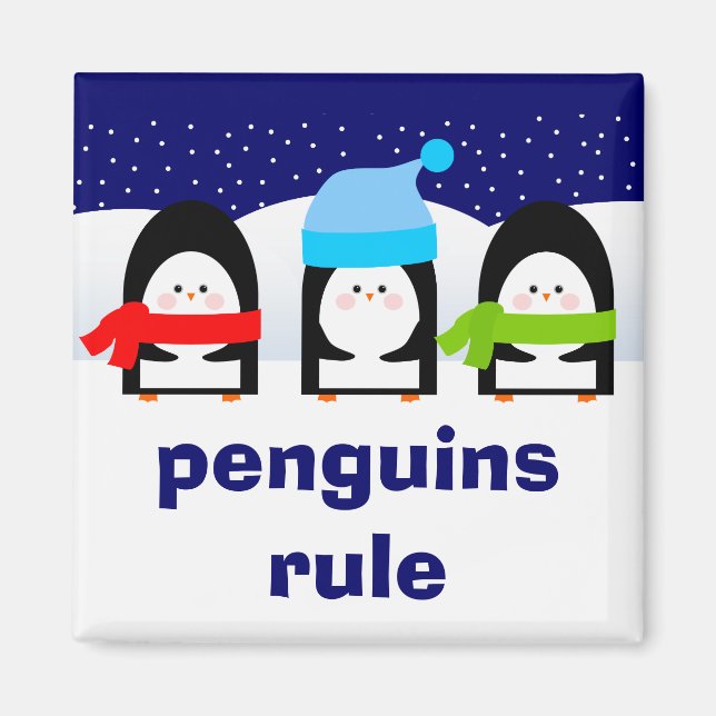 Imã Magnet para pinguins (Frente)
