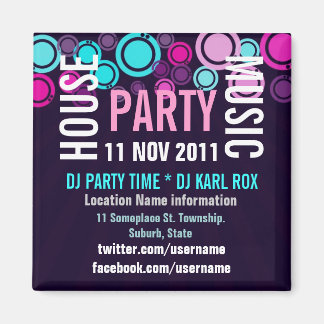 Imã Magnet para Promocional de Evento do House Music P