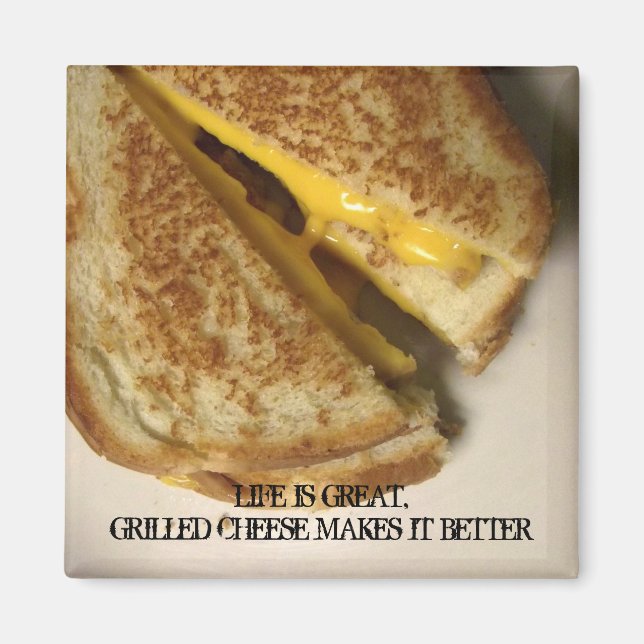 Imã Magnet para Queijos Inspiracional e Cheesy Grilled (Frente)