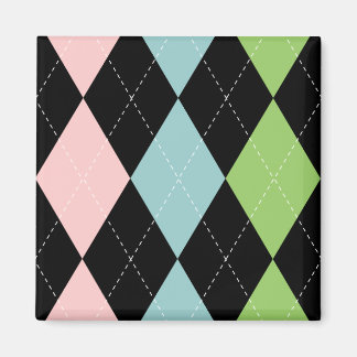 Imã Magnet Pastel Argyle