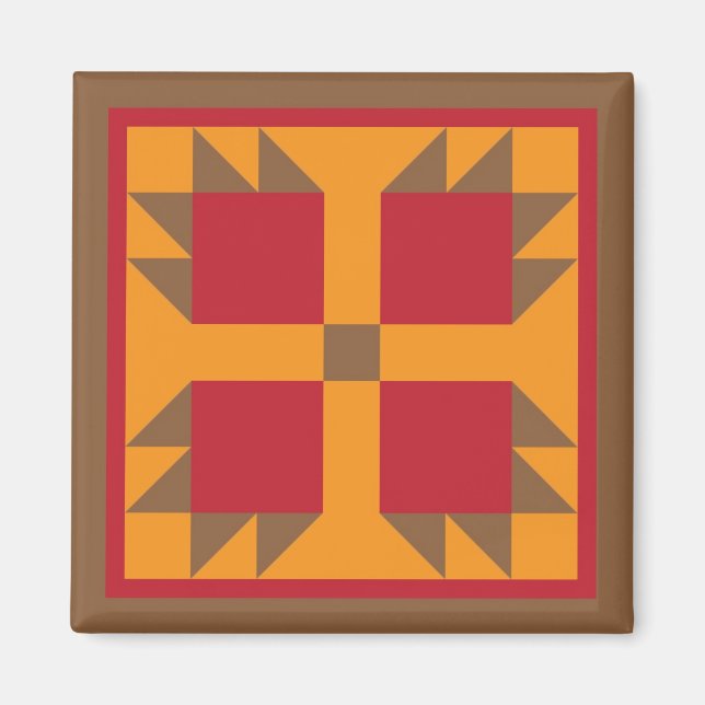 Imã Magnet - Pata do Urso (cores de queda) (Frente)