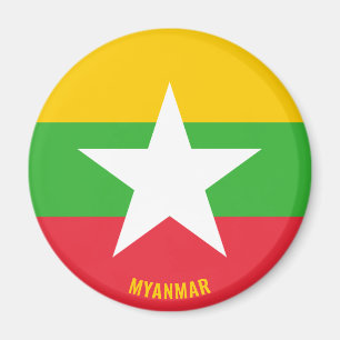 Imã Magnet Patriótico encantador de Myanmar