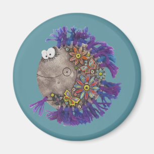 Imã Magnet - Peixe de Fios Roxo - Papa