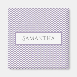Imã Magnet Personalizada Simples Chevron Roxo