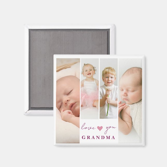 Imã Magnet personalizado 'Amo-Vovó' (Front/Back)