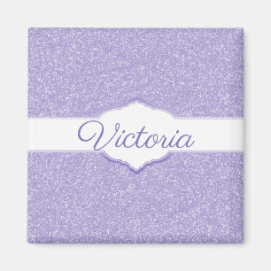 Imã Magnet Personalizado com Brilho Roxo