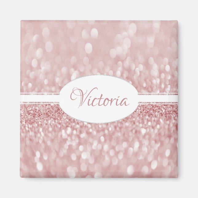 Imã Magnet Personalizado com Largura Rosa (Frente)