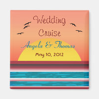 Magnet Personalizado De Favor Do Sunset