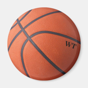 Imã Magnet Personalizado de Iniciais de Basquete
