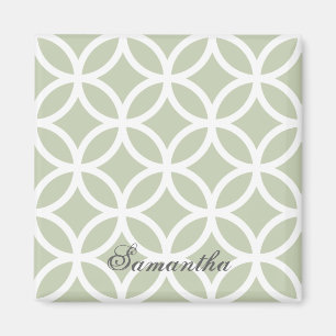 Imã Magnet Personalizado de Padrão de Diamante Verde