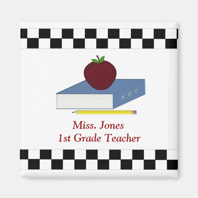 Imã Magnet Personalizado de Professores (Frente)