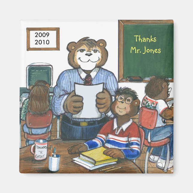 Imã Magnet Personalizado de Professores (Frente)