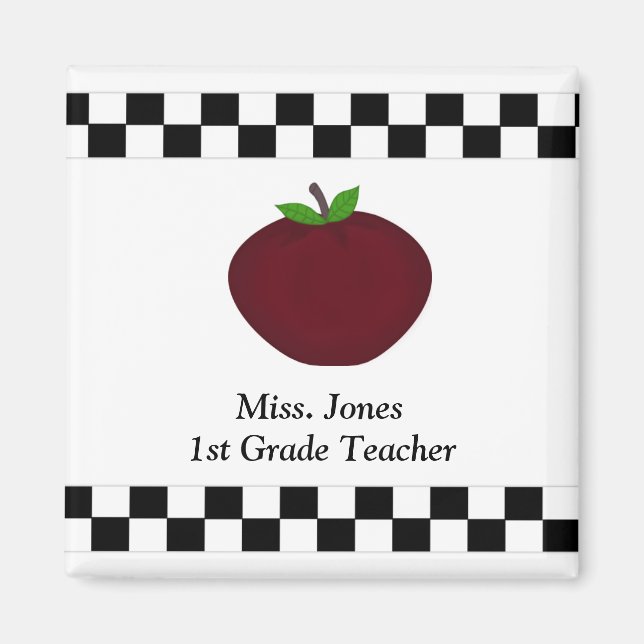 Imã Magnet Personalizado de Professores (Frente)