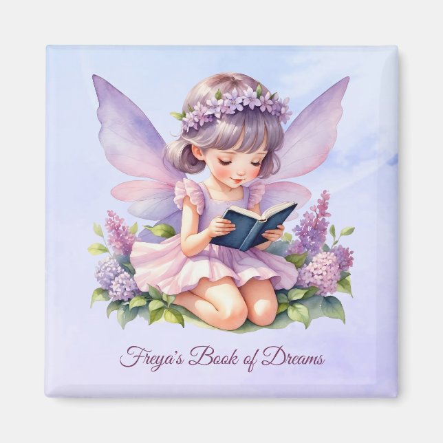 Imã Magnet Personalizado de Sonhos Freya de Arte Fada (Frente)