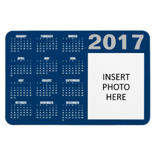 Ímã Magnet Personalizado do Calendário de Fotos 2017 