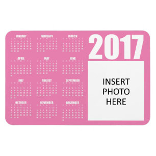 Ímã Magnet Personalizado do Calendário de Fotos 2017 