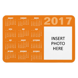 Ímã Magnet Personalizado do Calendário de Fotos 2017 -