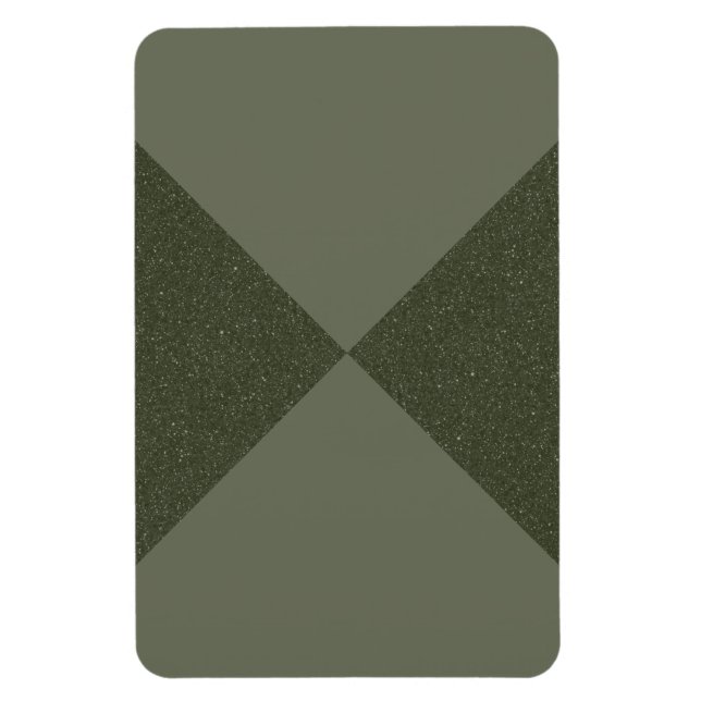 Ímã Magnet Personalizado do Padrão X Verde Moss - Pers (Vertical)