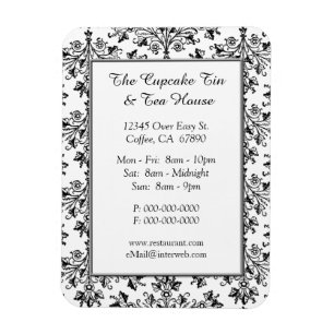 Ímã Magnet Personalizado do Restaurante de Cor damasco