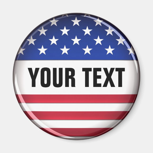 Imã Magnet Personalizado dos EUA (Frente)