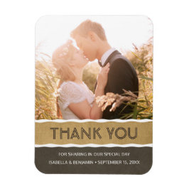 Ímã Magnet Personalizado Obrigado | Foto De Casamento