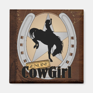 Imã Magnet Personalizável de Rodeio de Cowgirl