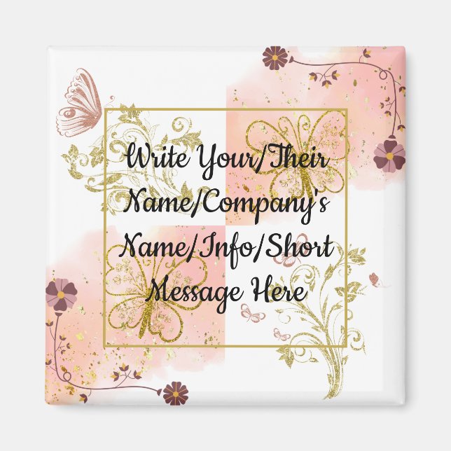 Imã Magnet personalizável para qualquer coisa que você (Frente)