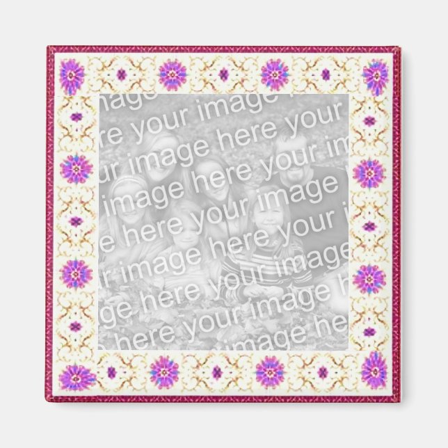 Imã Magnet Personalizável por Deco Floral (Frente)