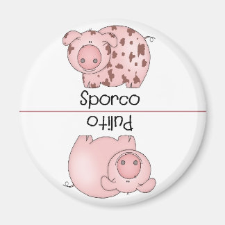 Imã Magnet Pig, máquina de lavar louça suja, italiana