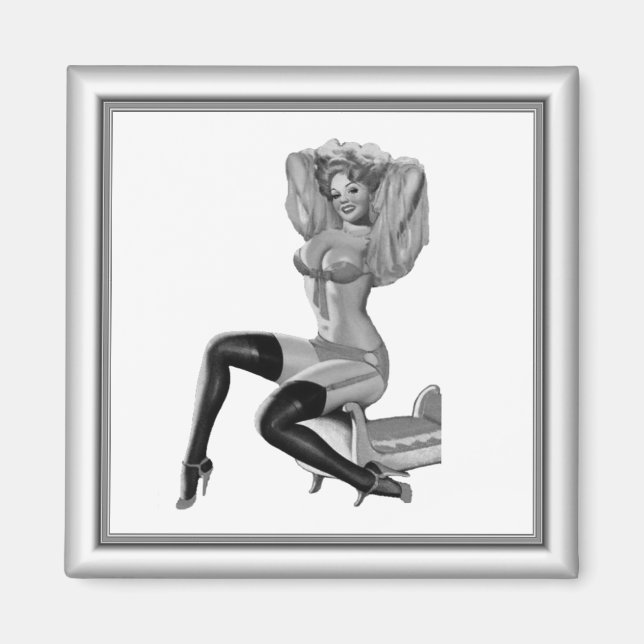 Imã Magnet Pin up Garotas Vintage (6) 2 (Frente)