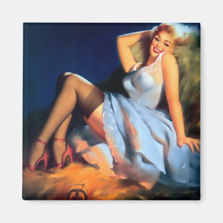 Imã Magnet Pinup Girls Art Retro