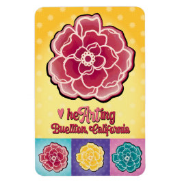 Ímã Magnet - Pop Rosas - Buellton.Art