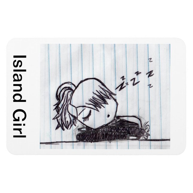 Ímã Magnet Por Island Girl (Horizontal)