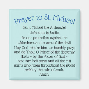 Imã Magnet Prayer para Santo Michael o Arcanjo