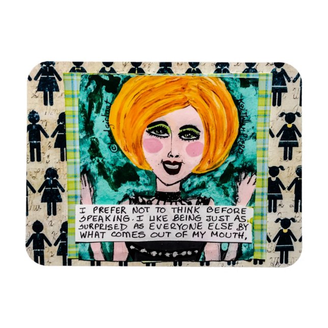 Ímã Magnet, prefiro não pensar (Horizontal)