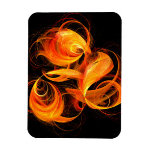 Ímã Magnet Premium de Abstrato de Fireball