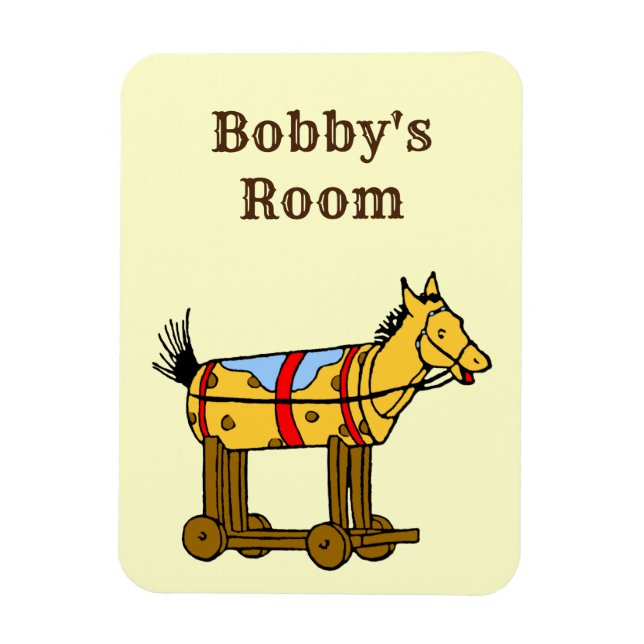 Ímã Magnet Premium de Cavalo de Brinquedo Personalizad (Vertical)